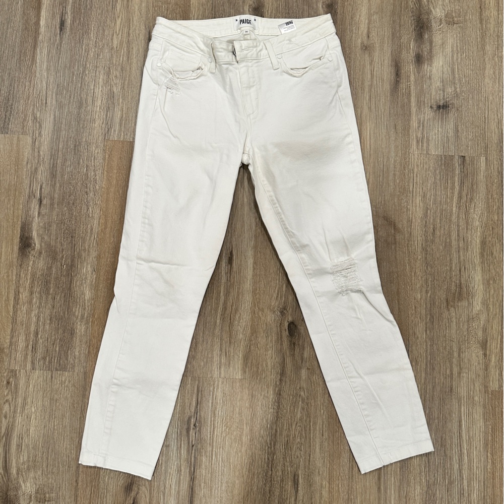 PAIGE Classic White Jeans